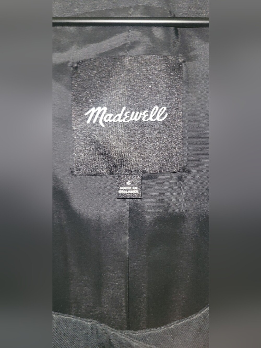 Madewell Black Sleeveless Tailored Button-Front Vest - Picture 8 of 13